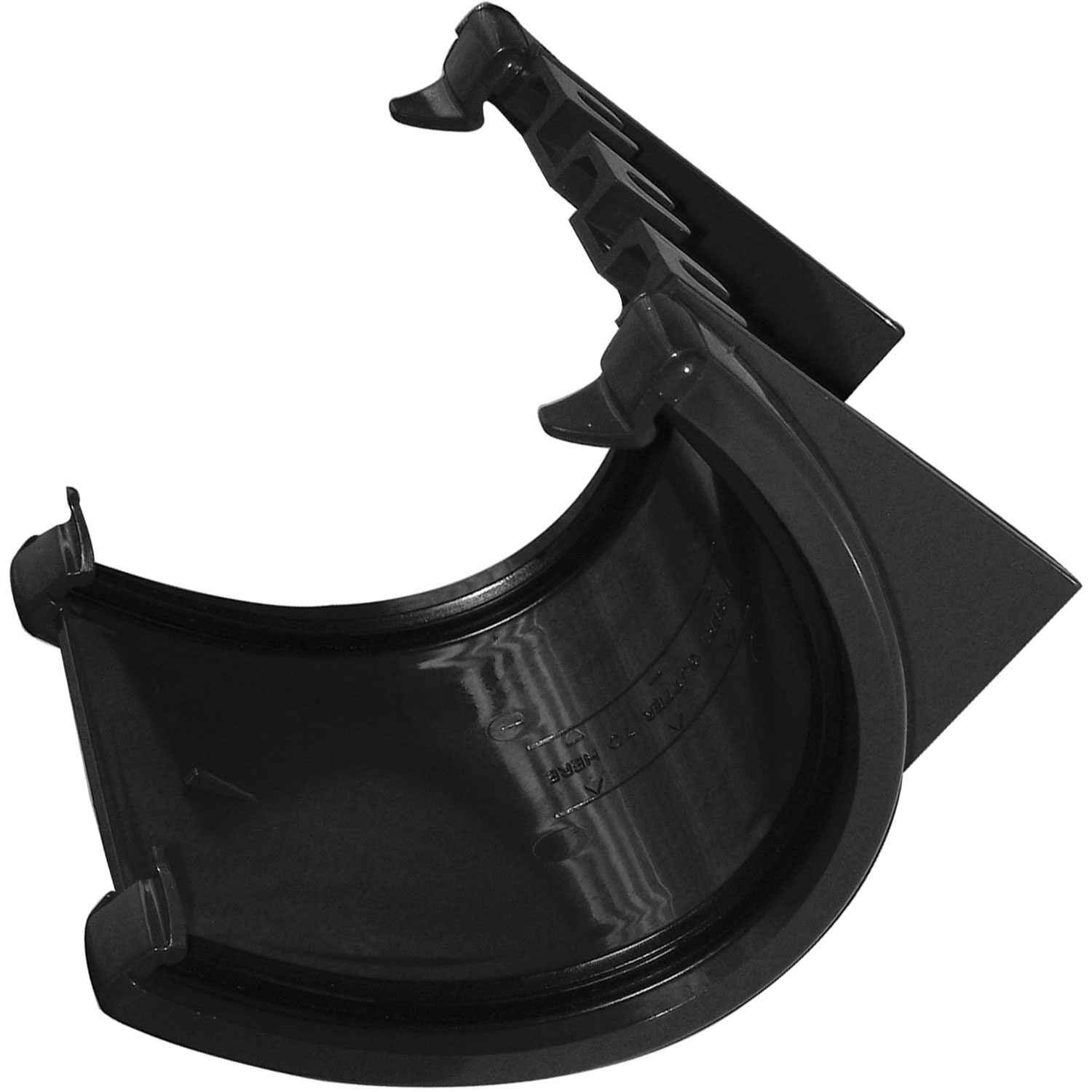 Black 114mm Deep Union Bracket (Kayflow)