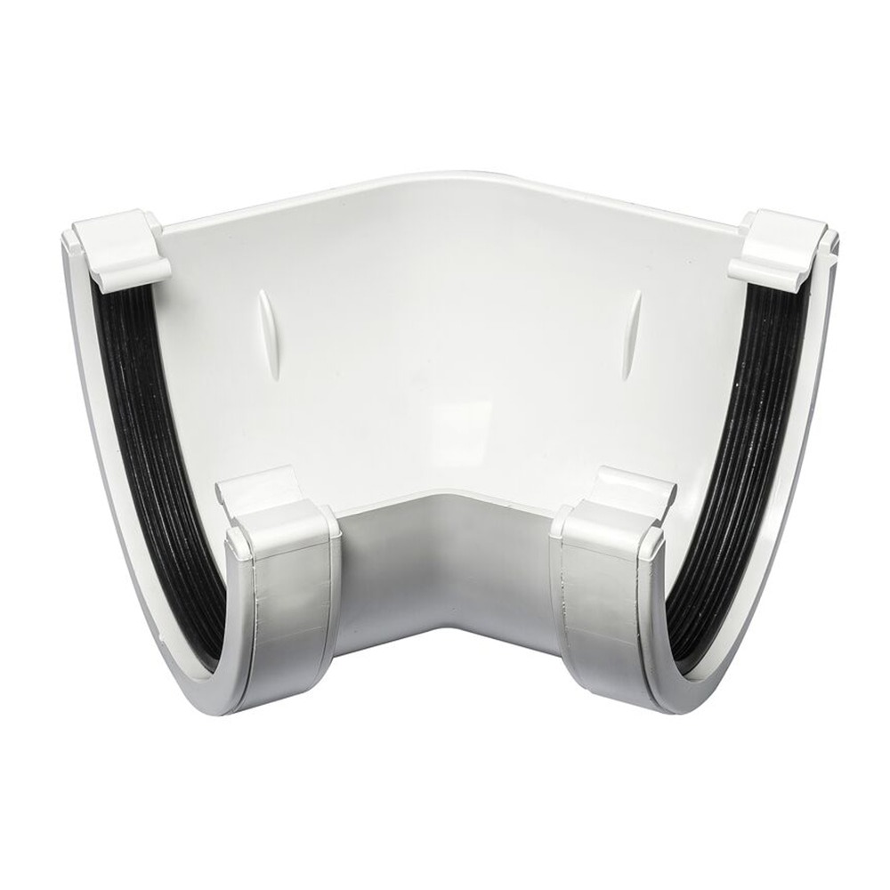 White 114mm Deep 135 Degree Angle