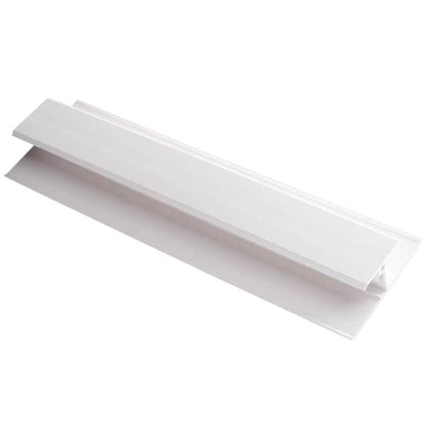 White two-part centre joint trim for Kavex external cladding (5m | Kestrel)