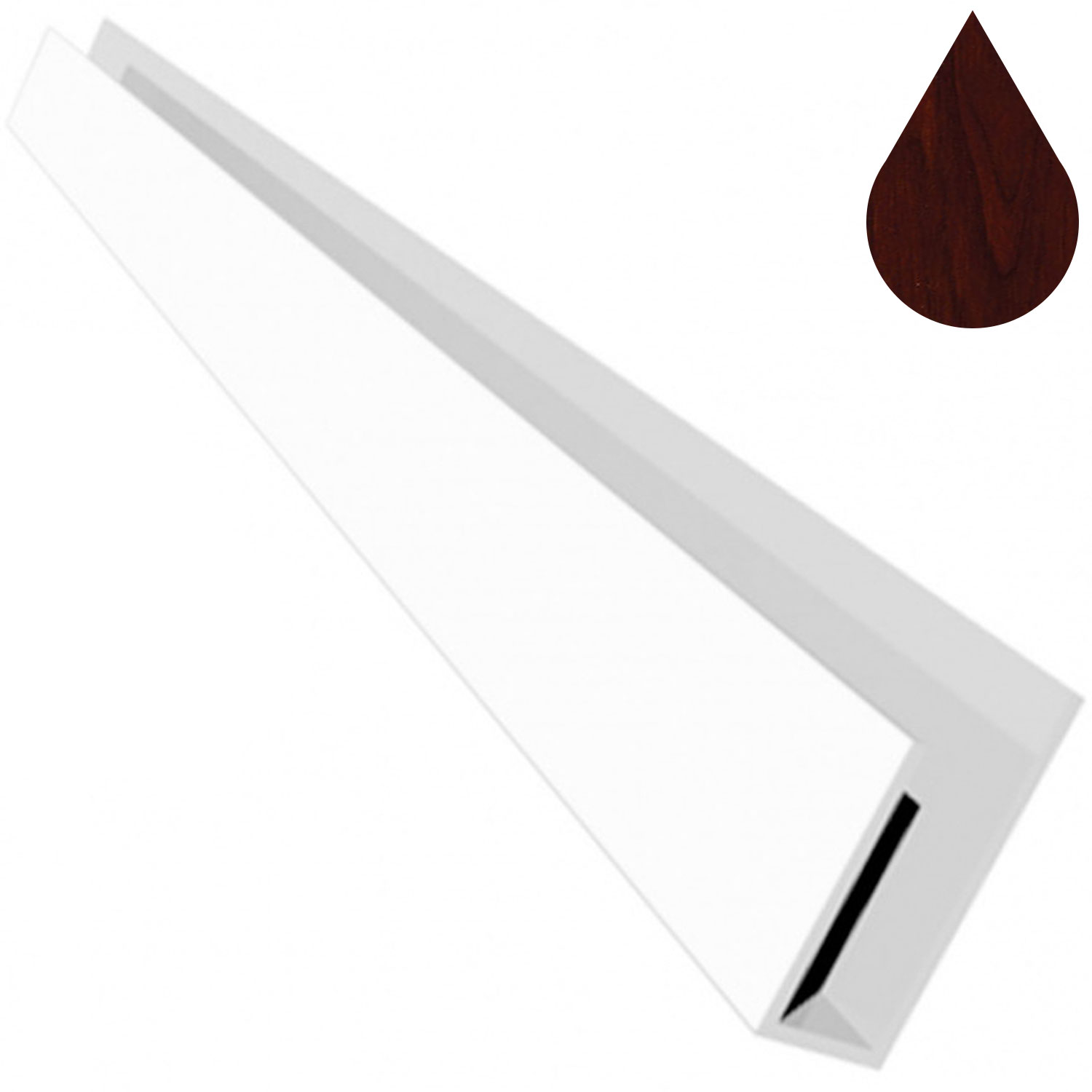 Rosewood Flat Fixing Channel 5m (9mm boards | Kestrel)