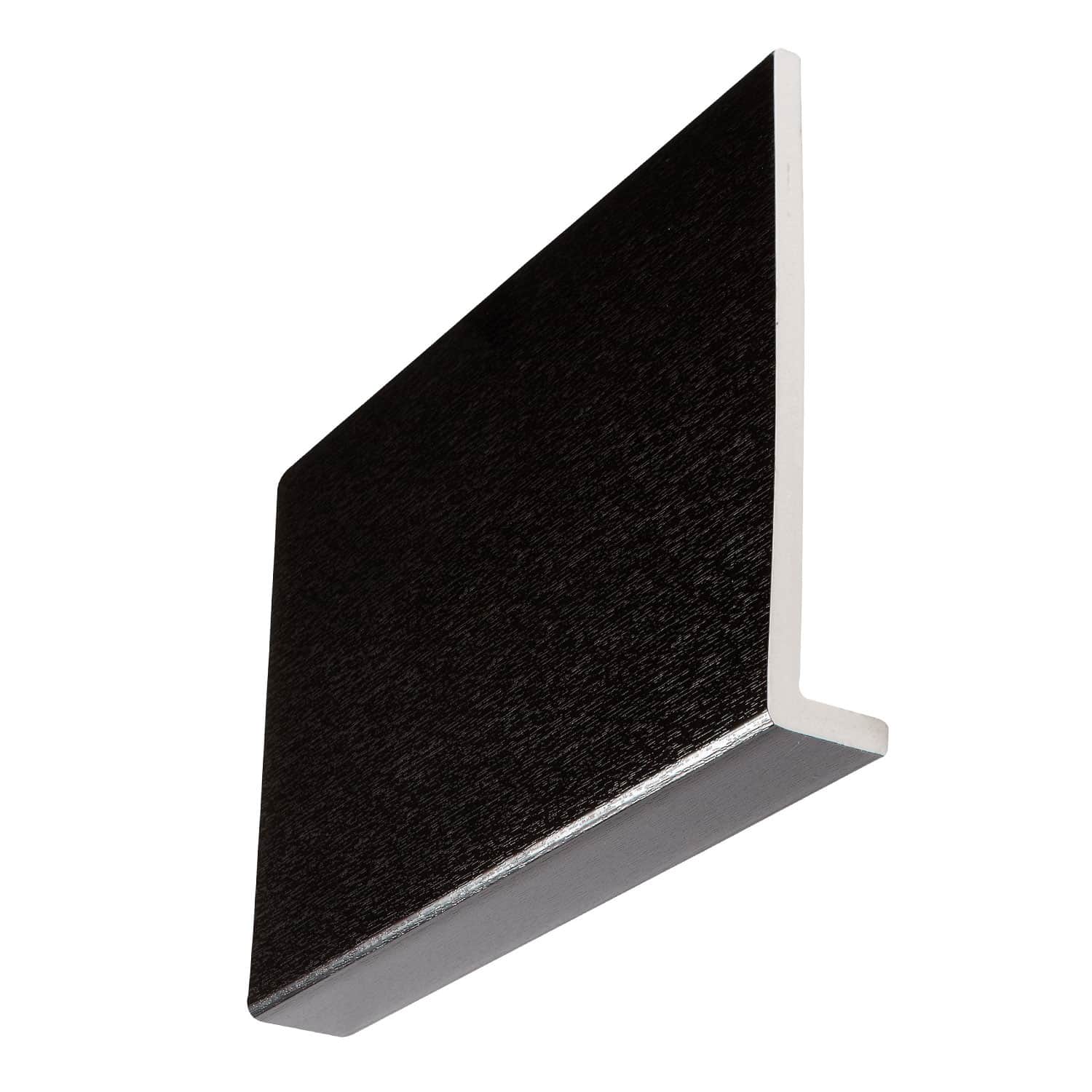 Black Ash Square 9mm x 250mm Reveal Liner Fascia Capping Board (5m | Kestrel)