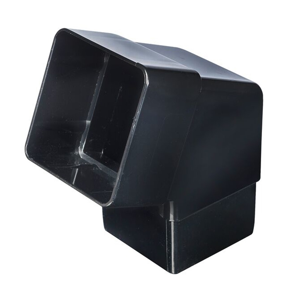 Black 65mm Square 112.5 Degree Offset Bend (Kayflow)