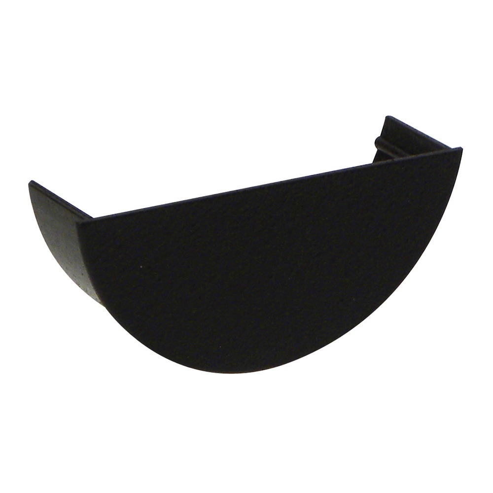 Cast Iron Effect 112mm Half Round Internal Gutter Stop End (Kayflow)