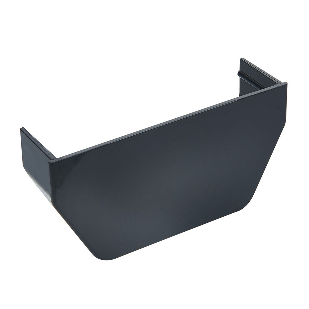 Anthracite Grey 117mm Square Internal Gutter Stop End (Kayflow)
