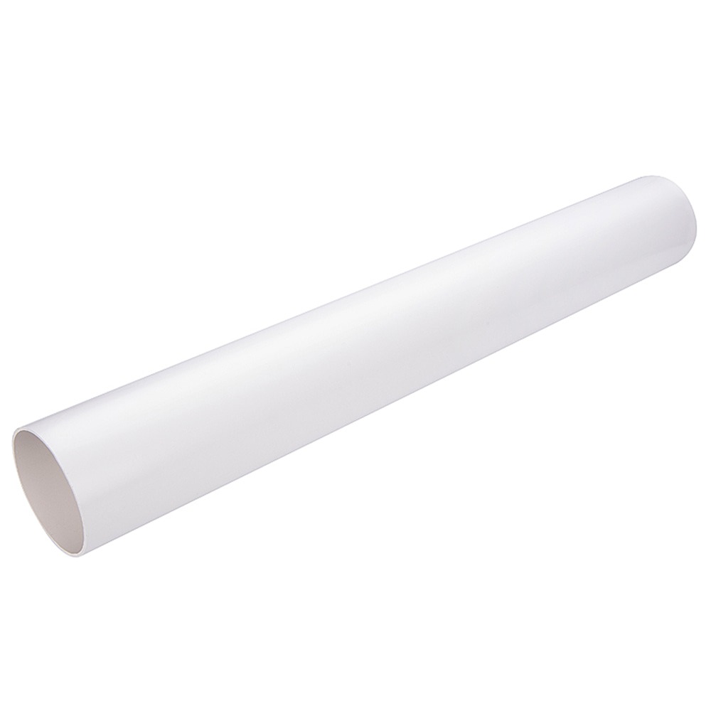 White 68mm Round Downpipe (4m)