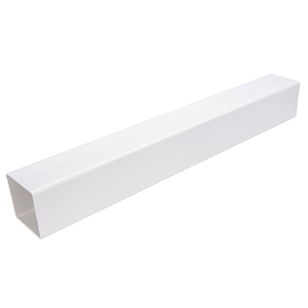 White 65mm Square Downpipe (4m)