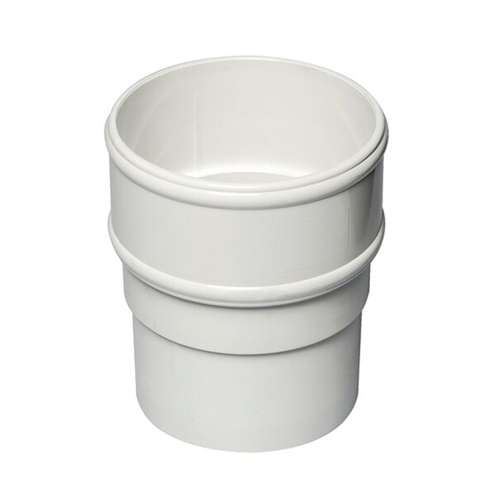 White 68mm Round Downpipe Socket (Kayflow)