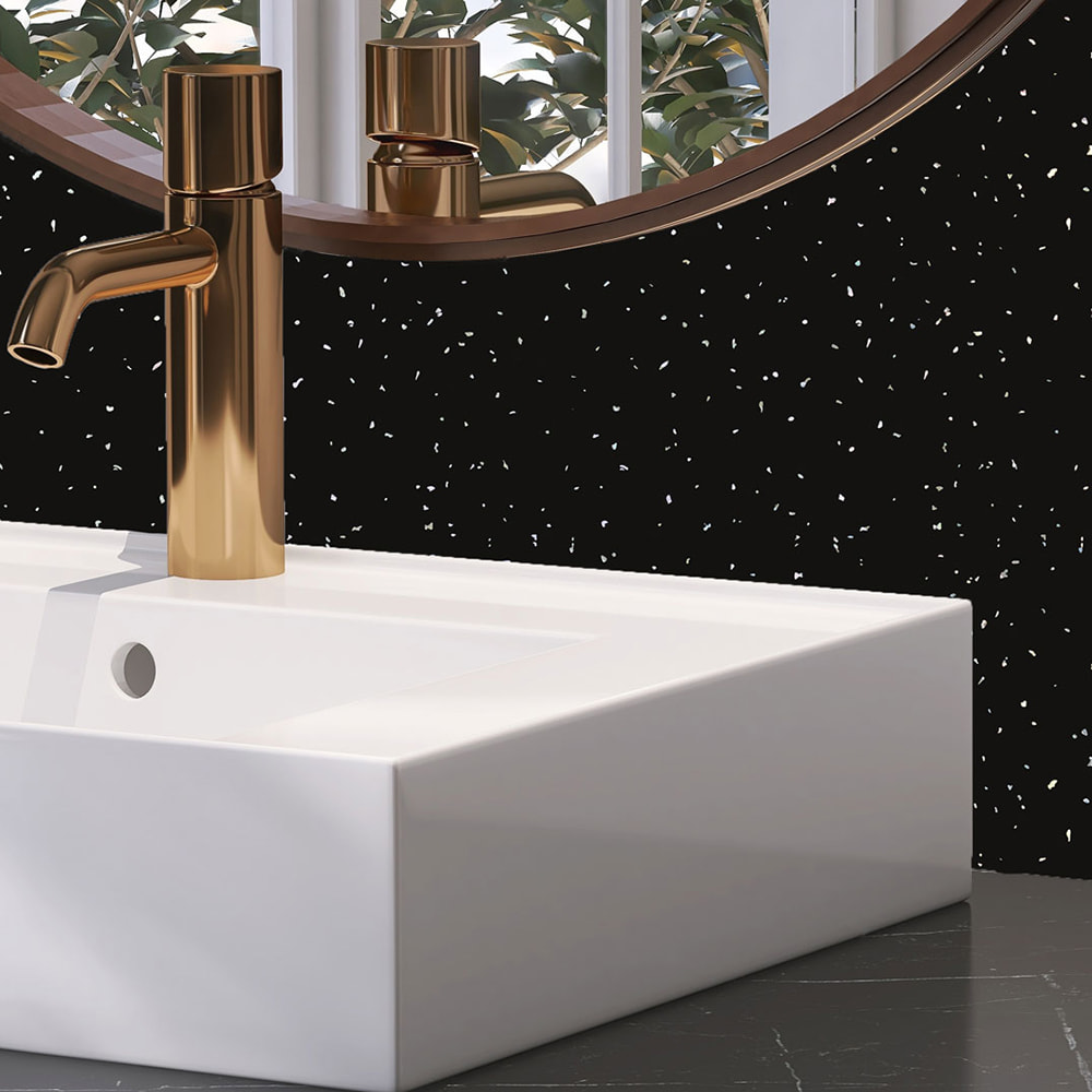 Black Diamond 10mm Shower Panels (1m x 2.4m)
