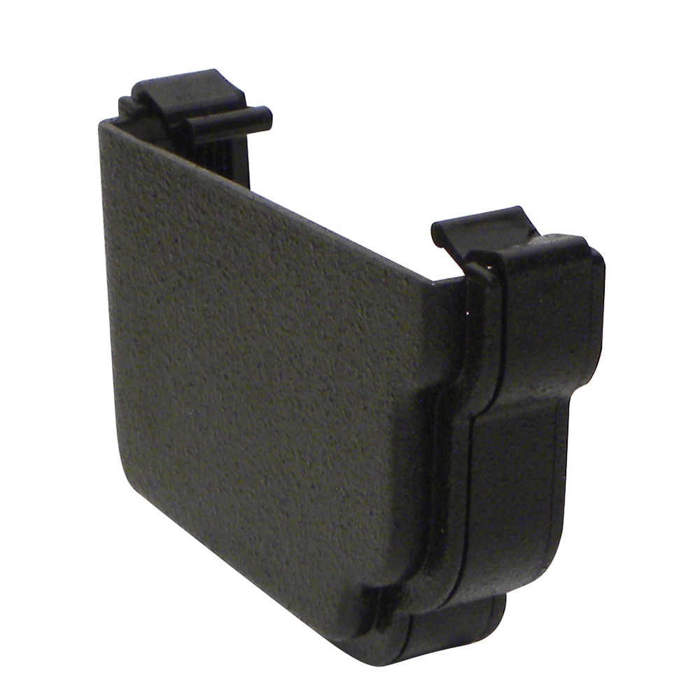 Cast Iron Effect 120mm Ogee Left Hand External Gutter Stop End (Kayflow)