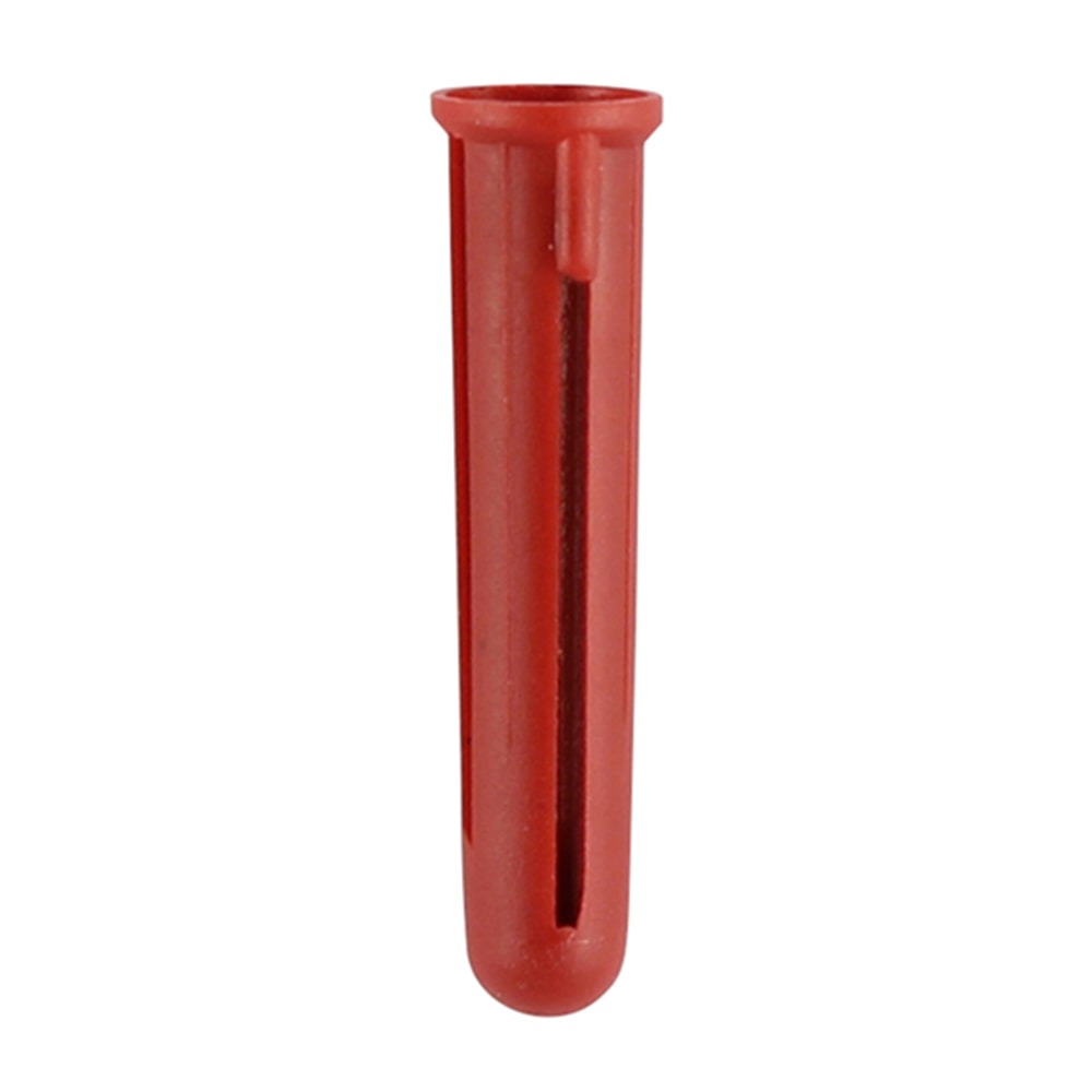 Red 7.5mm Plastic Plugs  (7.5mm | 100 per box)