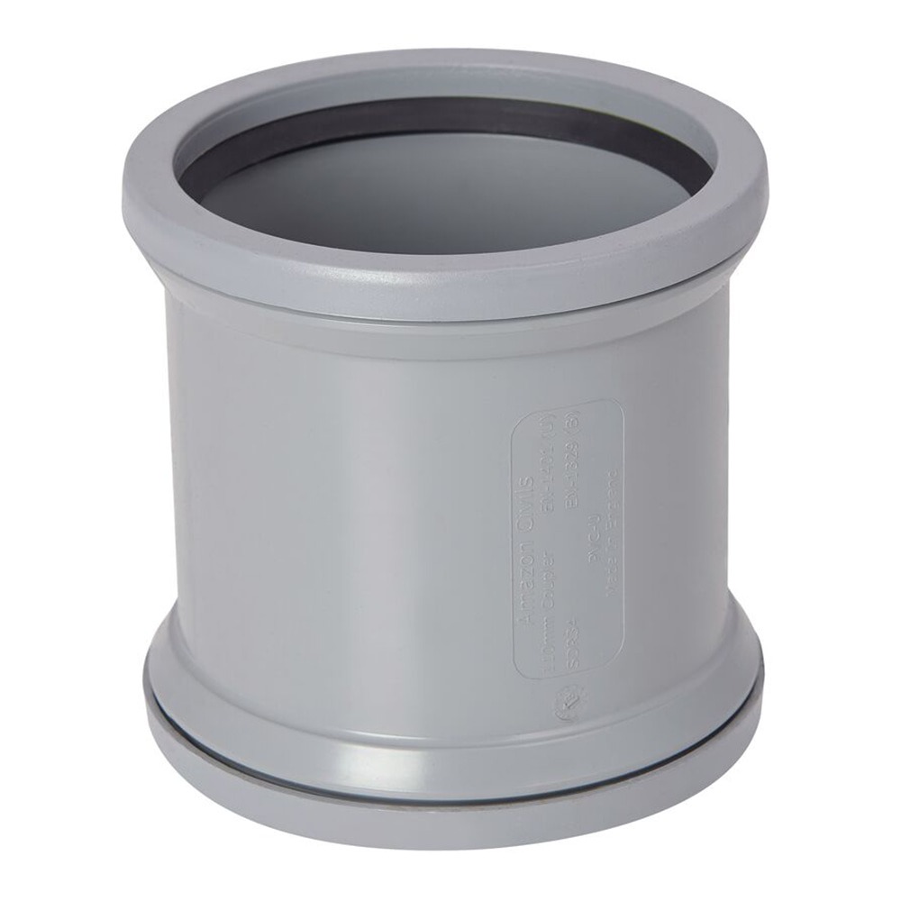 110mm Round Soil Coupler (Grey)