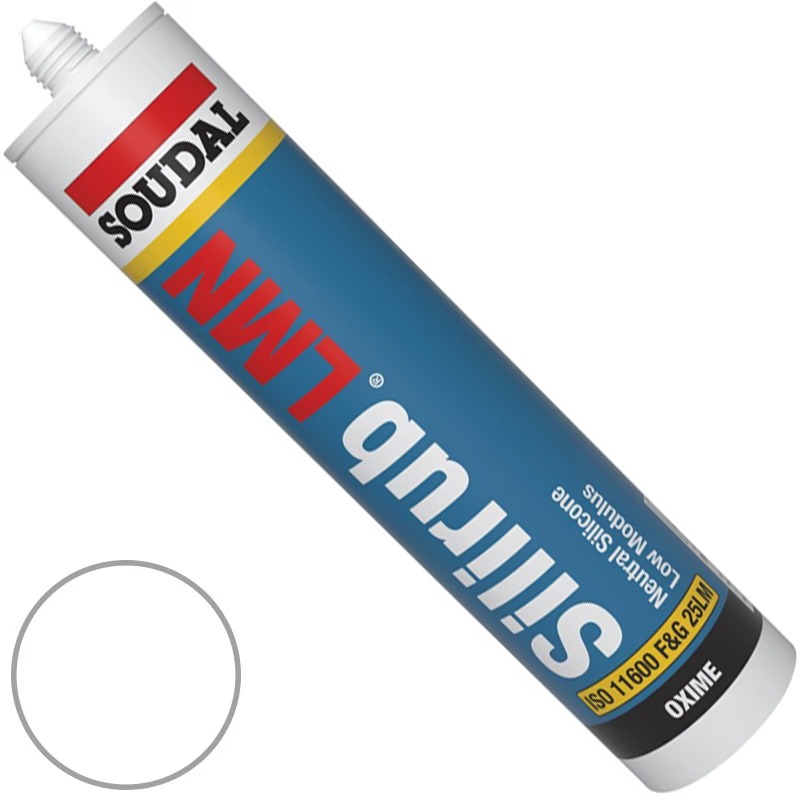 Brilliant White Silirub LMN Low Modulus Neutral Cure Silicone Sealant (300ml | Soudal Silirub) Brilliant White Silirub LMN Low Modulus Neutral Cure Silicone Sealant (300ml | Soudal Silirub)