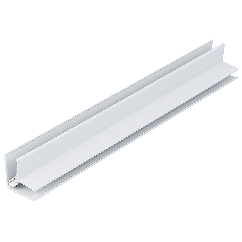White 8mm - 10mm Bathroom Panel External Corner (2.6m | Pack of: 1 | Zest Wall Panels)