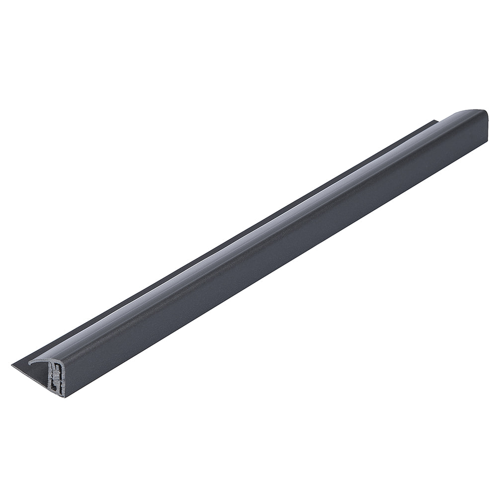 Carbon 5mm - 8mm Bathroom Panel 2 Part End Cap (2.6m | Pack of: 1 | Zest Wall Panels)