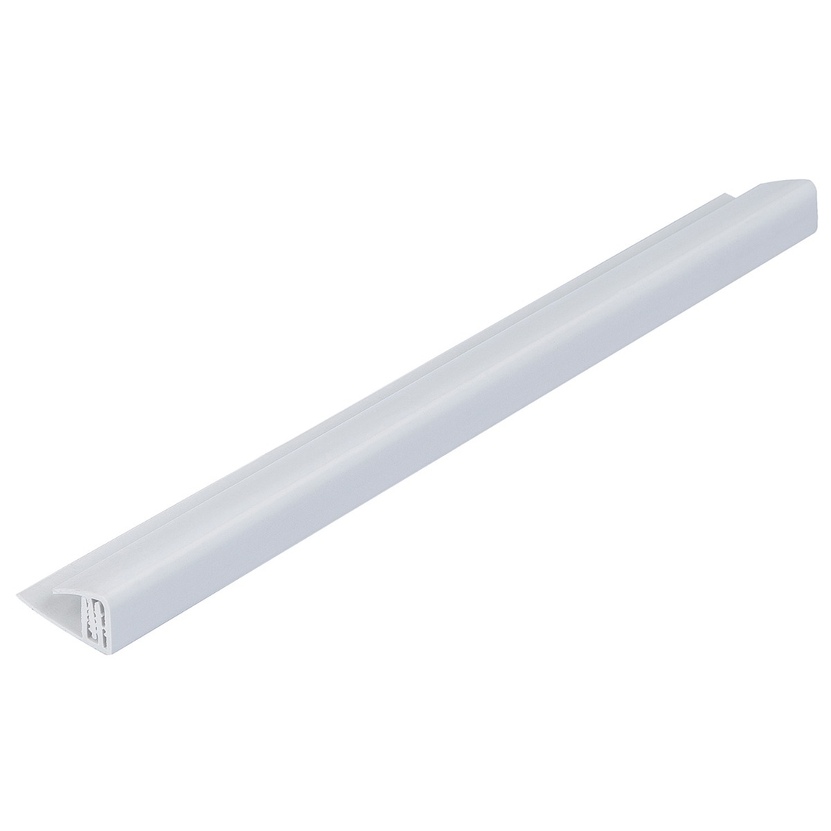 Grey 5mm - 8mm Bathroom Panel 2 Part End Cap (2.6m | Pack of: 1 | Zest Wall Panels)