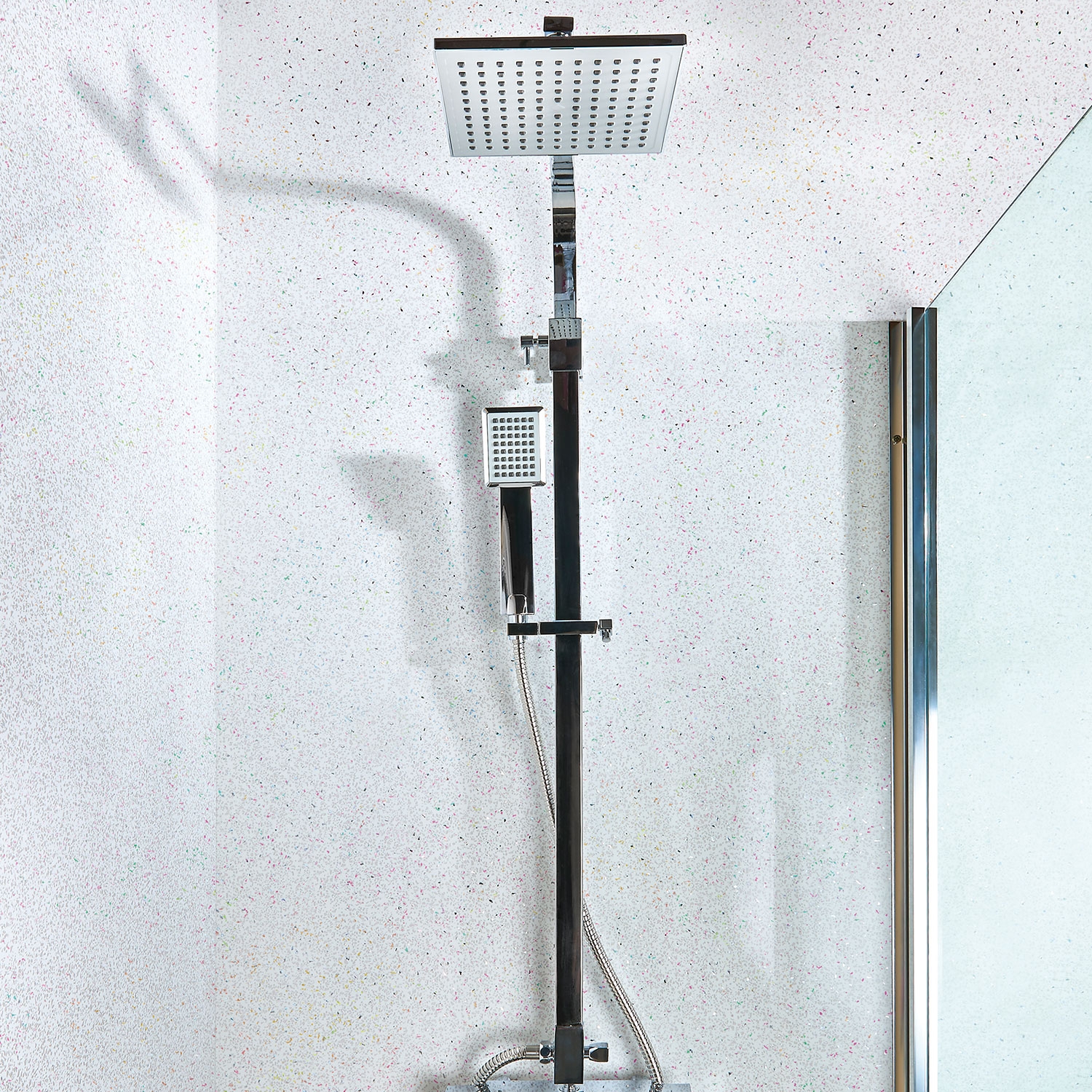 White Diamond 10mm Shower Panels 1m (W) x 2.4m (H)