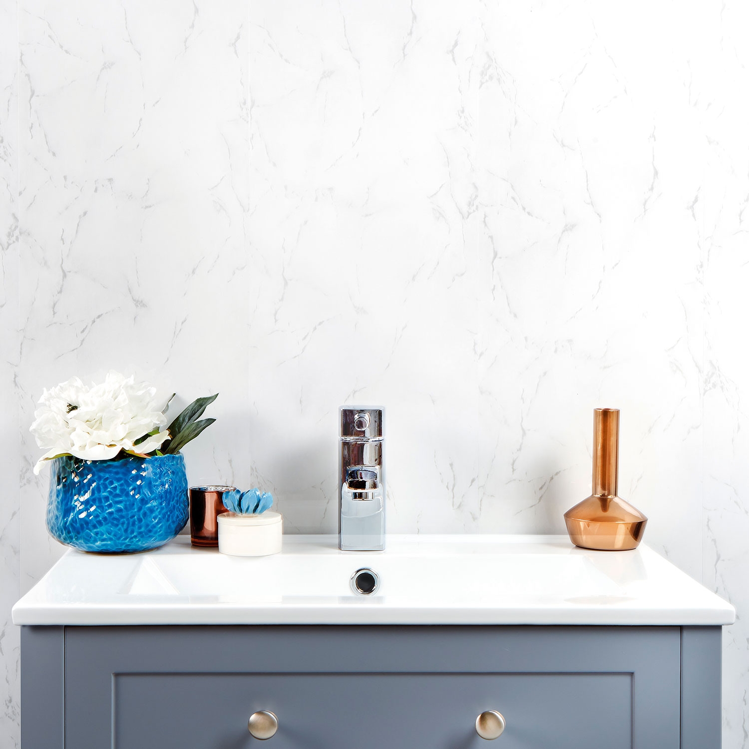 Lightning Marble 5mm Bathroom Panels 250mm (W) x 2.6m (H)| Zest Wall Panels