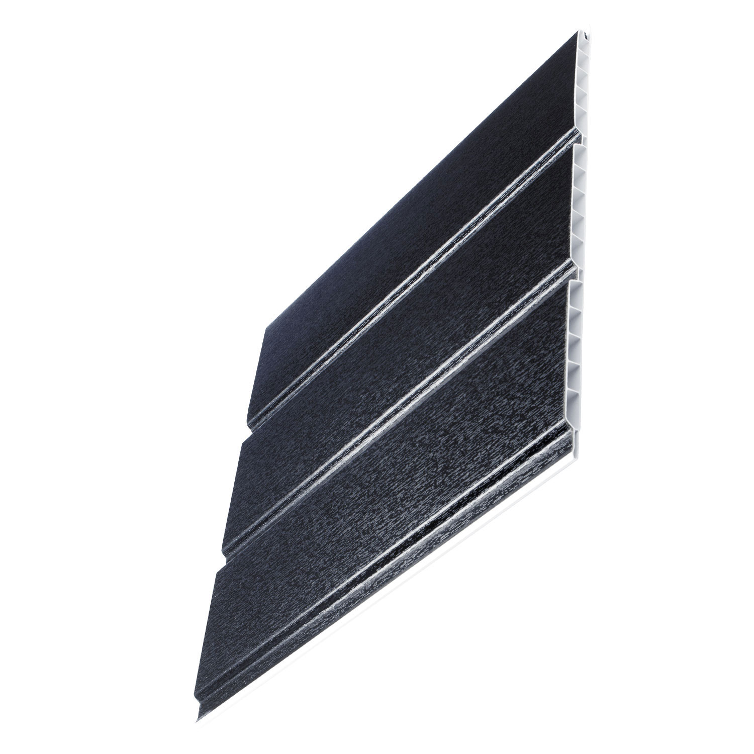 Anthracite Grey Woodgrain Hollow Soffit Boards